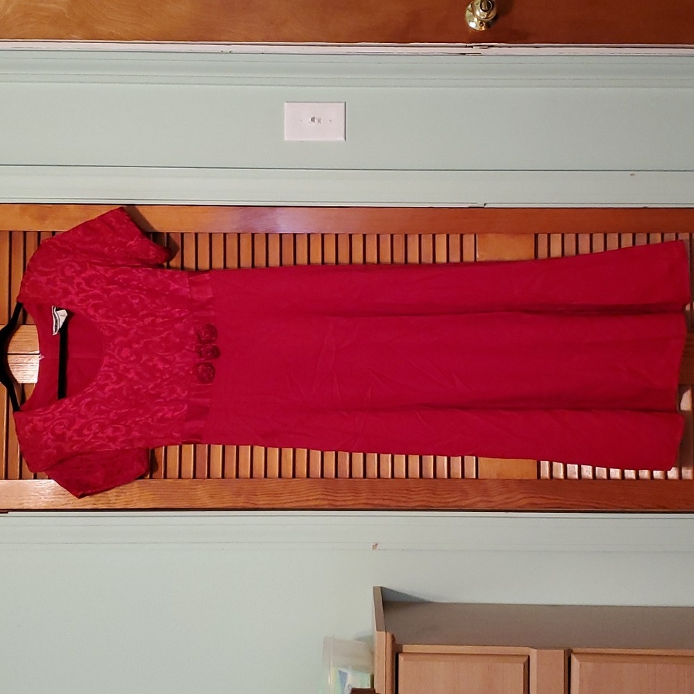 Beautiful long red dress